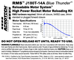 AeroTech J180T-14A RMS-54/852 Reload Kit (1 Pack) - 101814